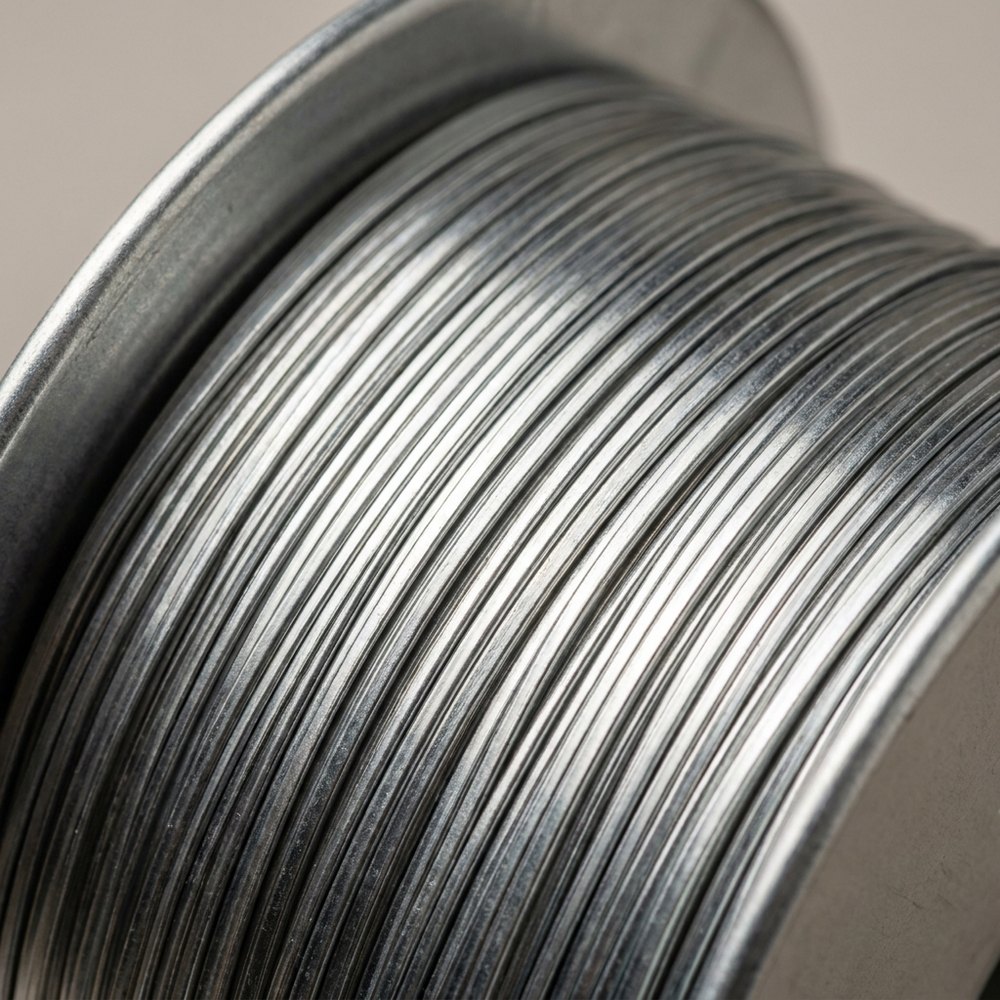 Flat stitching wire on a spool
